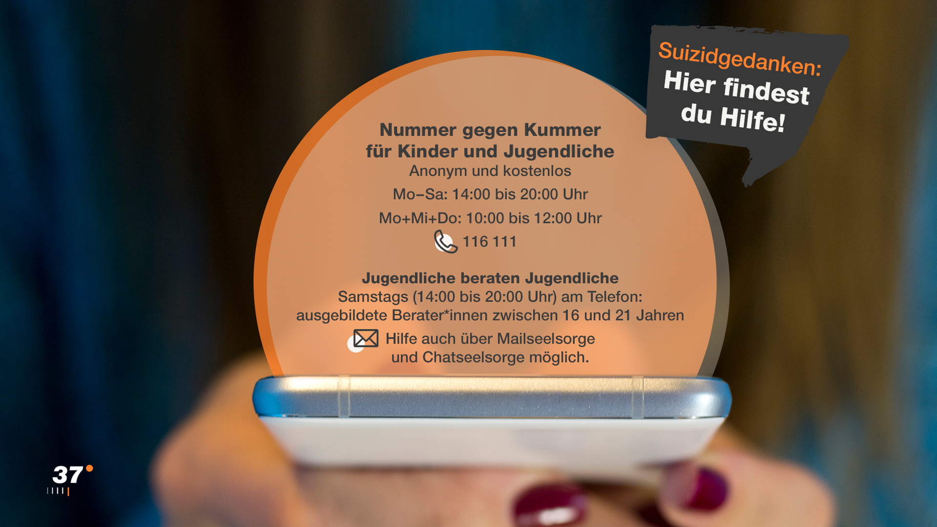 Adressen von Beratungsstellen bei Suizidgedanken