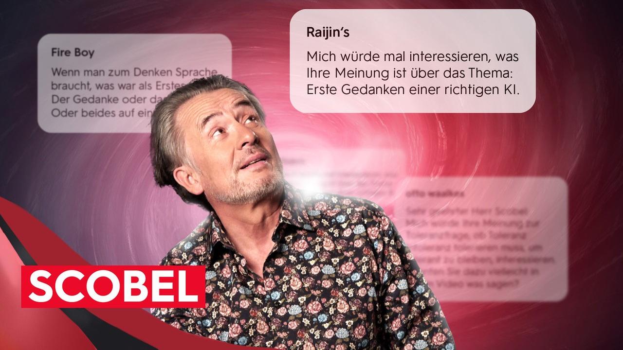 Gert Scobel schaut nach oben