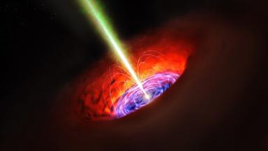 Ein schwarzes Loch im Universum