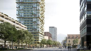 Projekt Pi ist das größte Holz-Hochaus in der Schweiz 