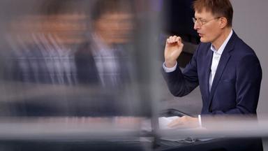 Karl Lauterbach auf dem Podium