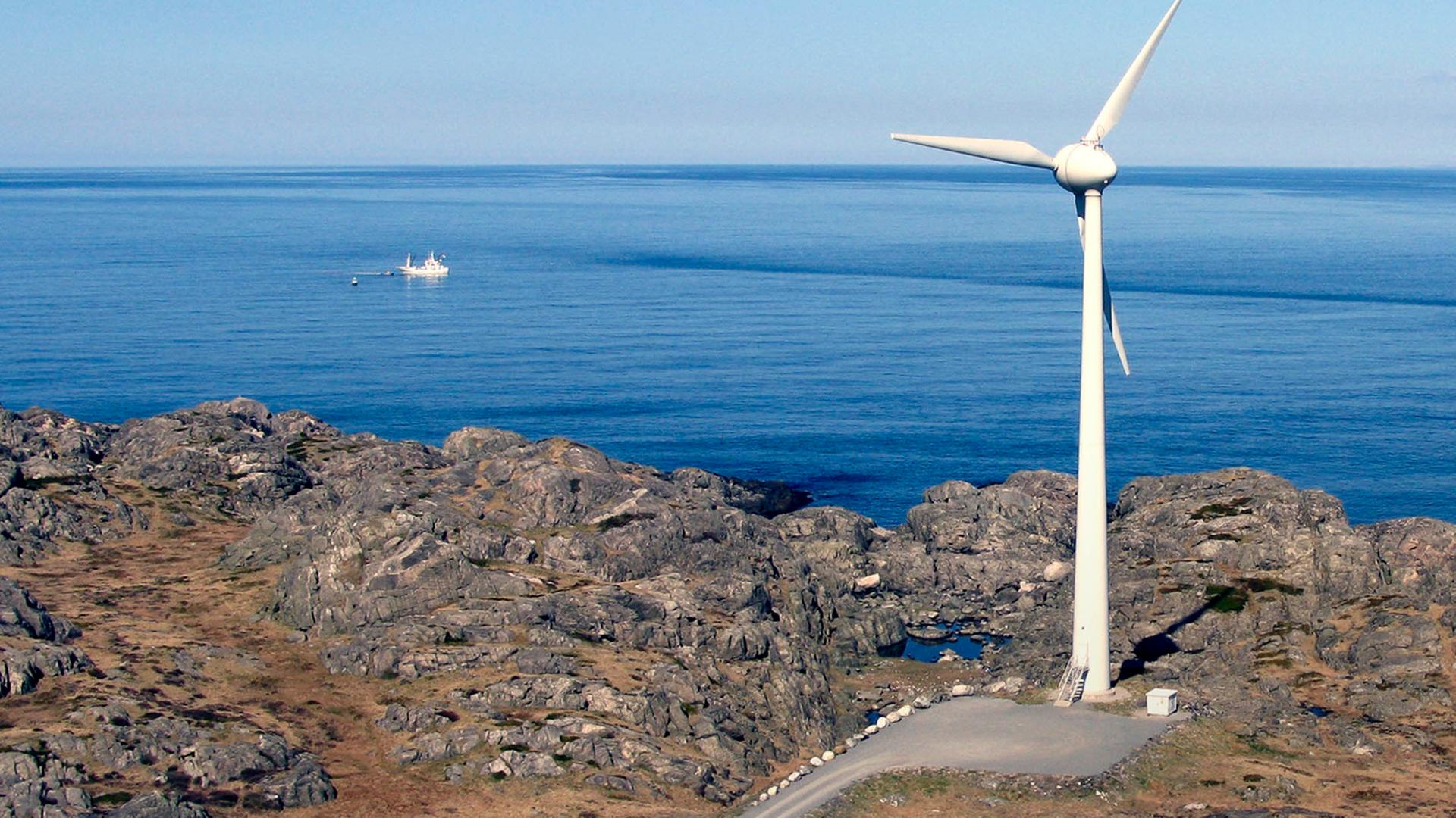 Windrad an Norwegens Küste