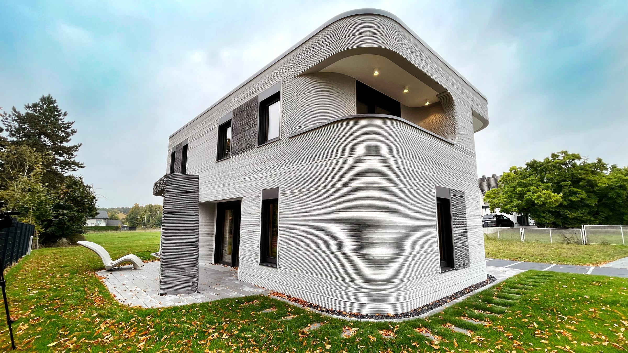 Ein Einfamilienhaus aus dem 3D-Drucker.