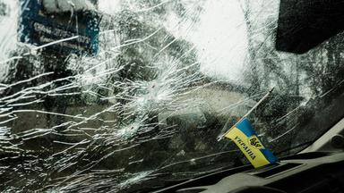 Durchschossene Scheibe