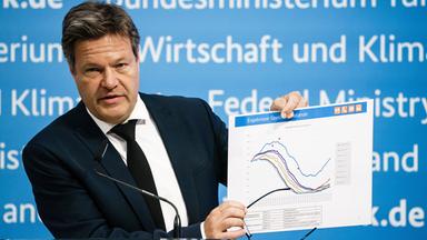 Wirtschaftsminister Habeck  bei einer Pressekonferenz