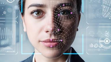 Gesicht wird digital vermessen