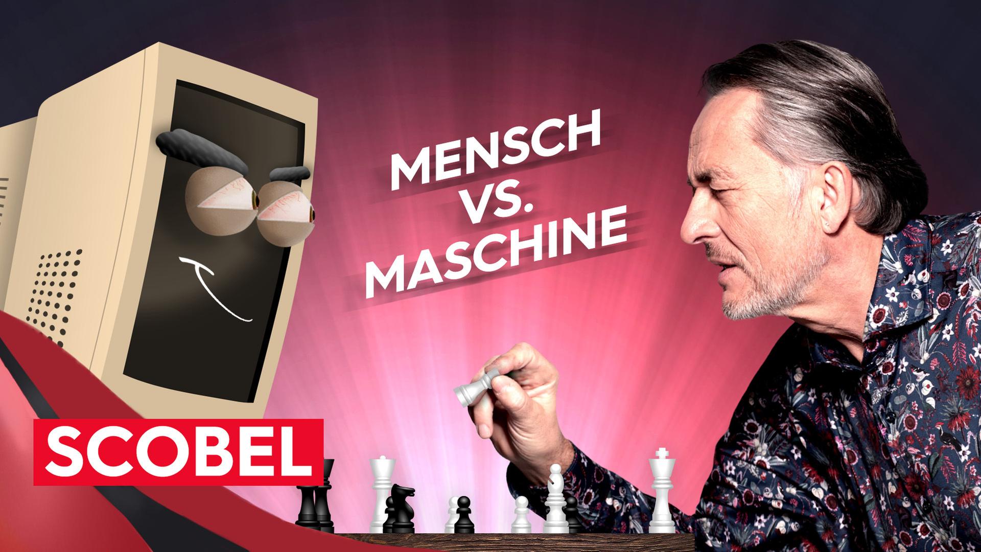 Gert Scobel spielt Schach gegen einen Computer
