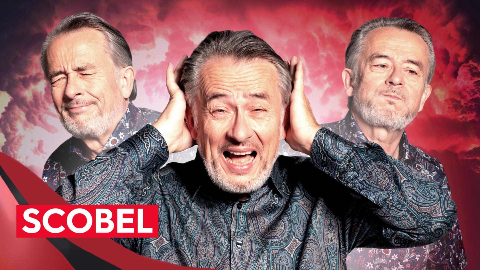 Drei mal Gert Scobels Gesicht, sieht auf verschiedene Arten leidend aus