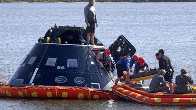 Raumkapsel Orion im Pazifik