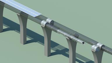 Modell des Hyperloop