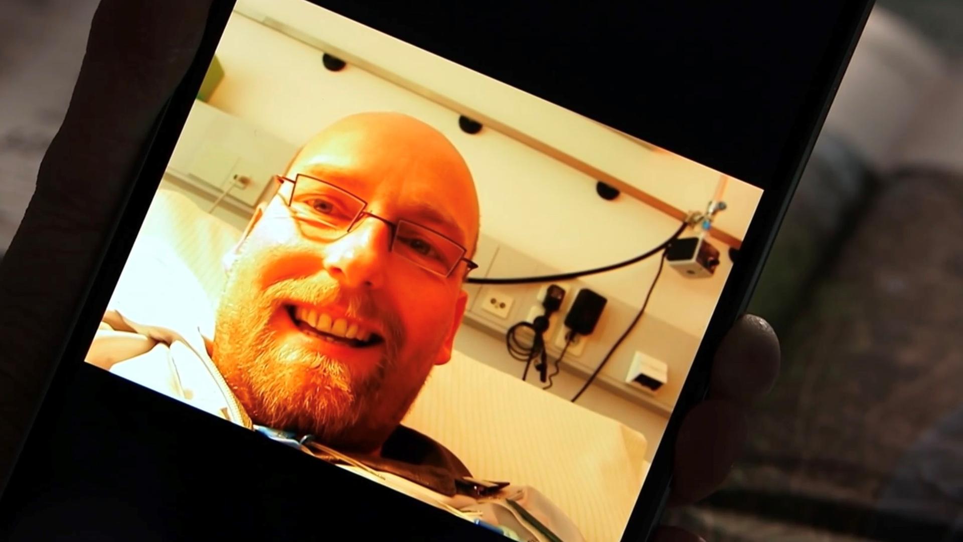 Marc Franke - zu sehen auf einem Handybildschirm