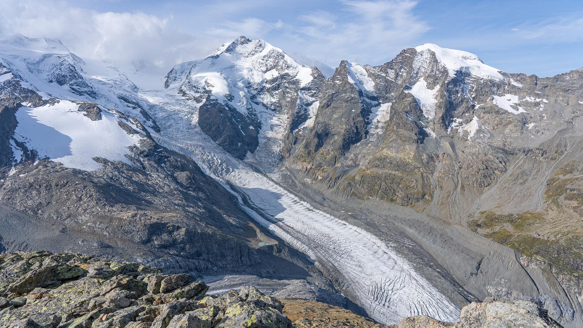 Blick auf den Morteratschgletscher