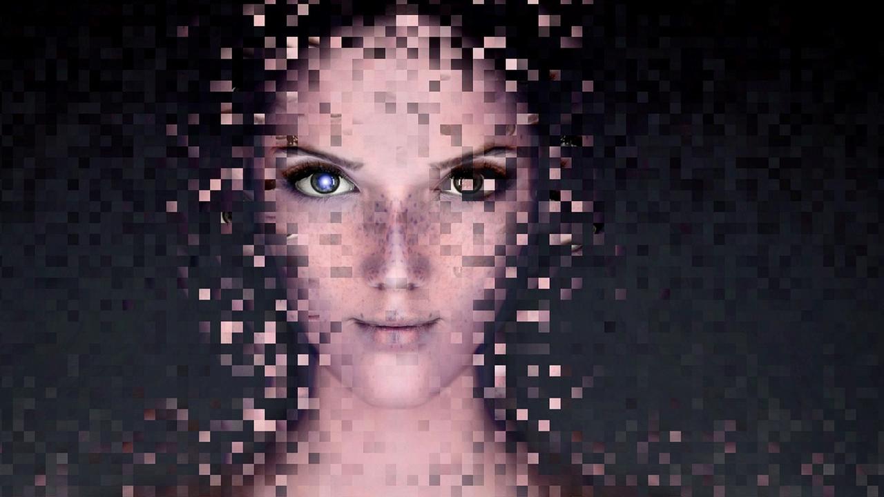 Künstlich generiertes Gesicht scheint sich aufzulösen