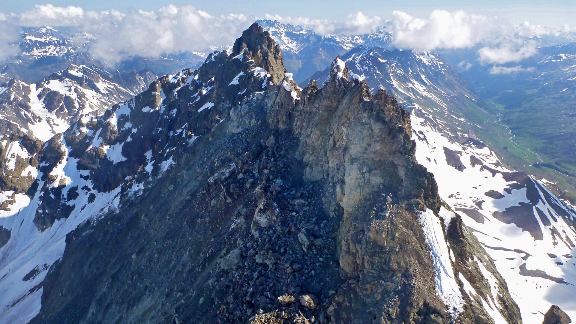 Bergsturz in den Tiroler Alpen