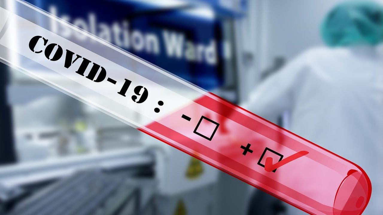 Röhrchen mit der Aufschrift "Covid-19"