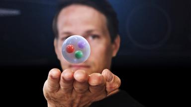  Eine Animation von Elementarteilchen.