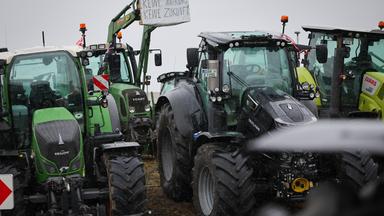 Traktore stehen nebeneinander