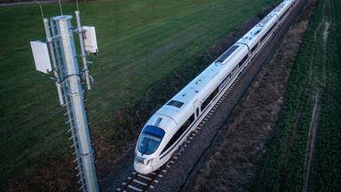 Testfahrt 5G der Deutschen Bahn
