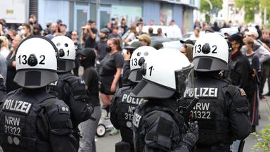 Polizeiaufgebot in Solingen
