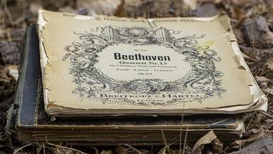 Altes Buch mit AUfschrift Beethoven