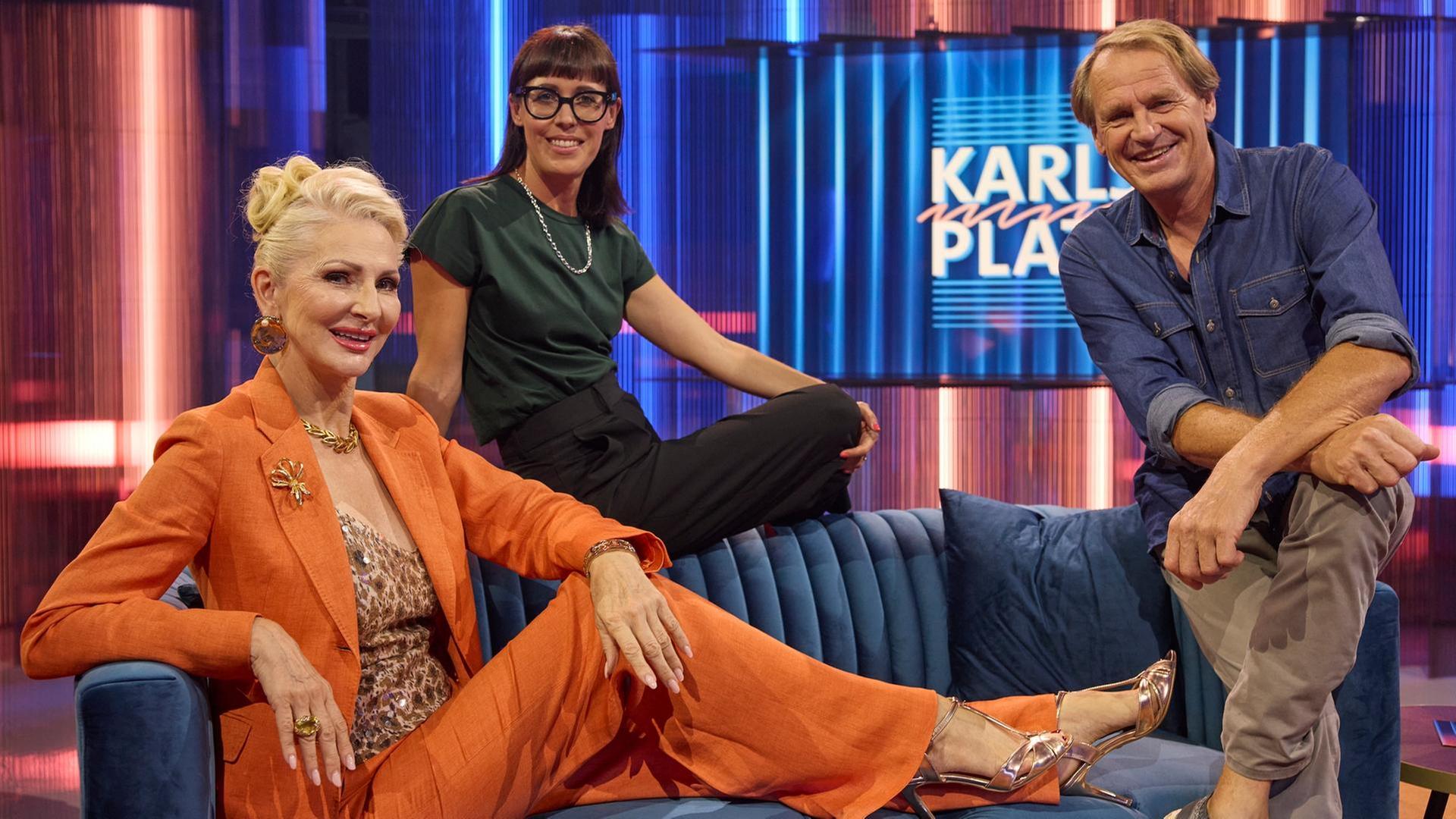 Von links: Désirée Nick, Eva Karl Faltermeier und Markus Wasmeier.