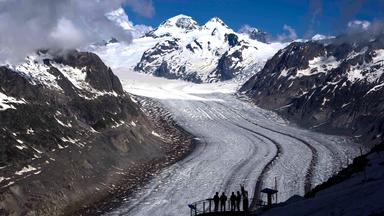 Aletsch-Gletscher in der Schweiz