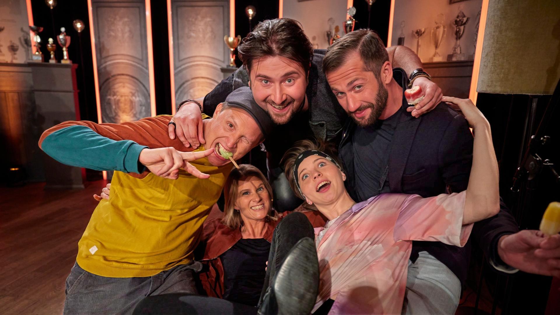 Von links, oben: Sebastian 23, Nenad Uskokovic (Es-Chord-Band) und Stefan Leonhardsberger; unten: Lucy van Kuhl und Coremy.