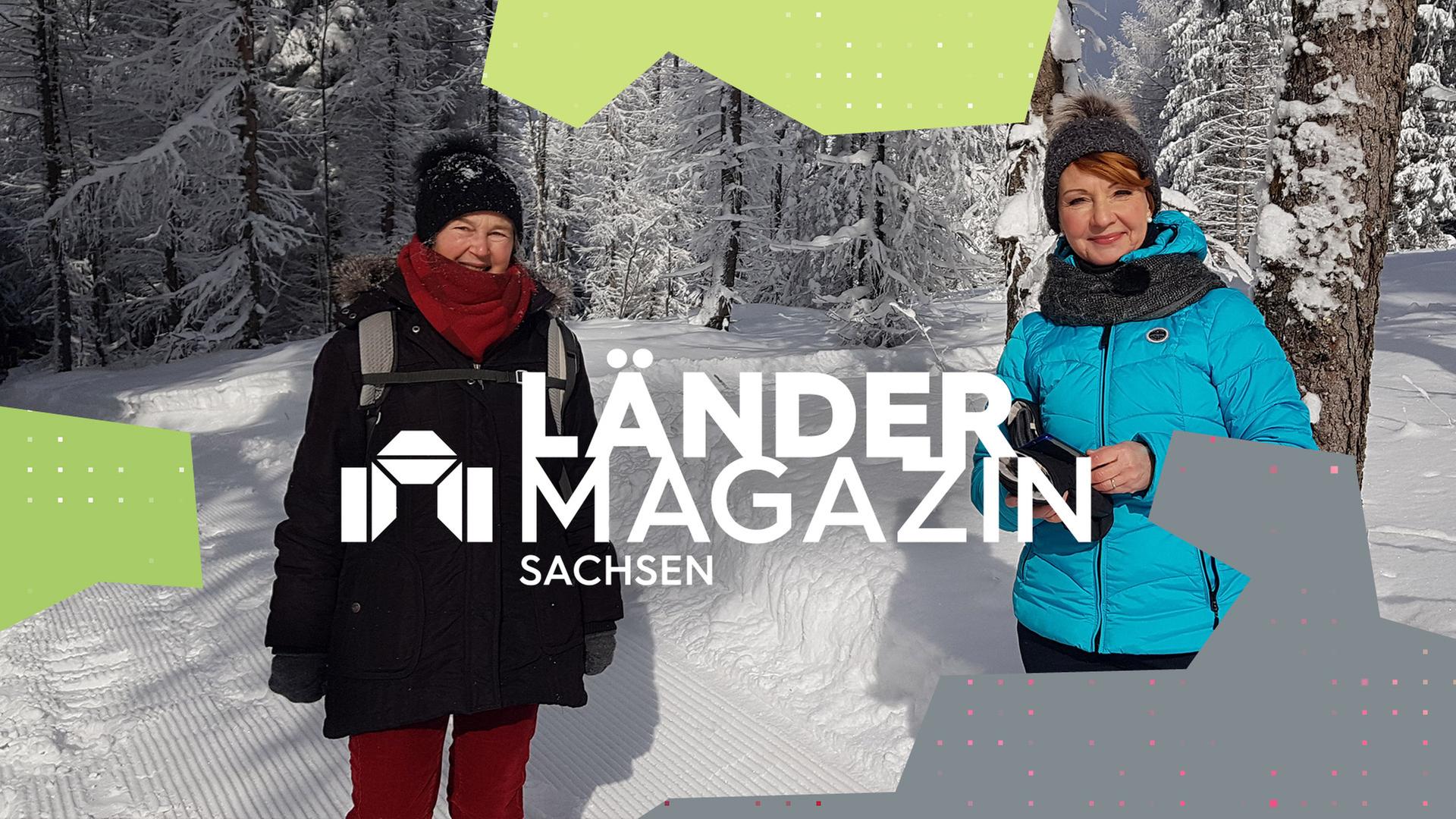 Moderatorin Beate Werner (r.) und eine weitere Frau (l.).