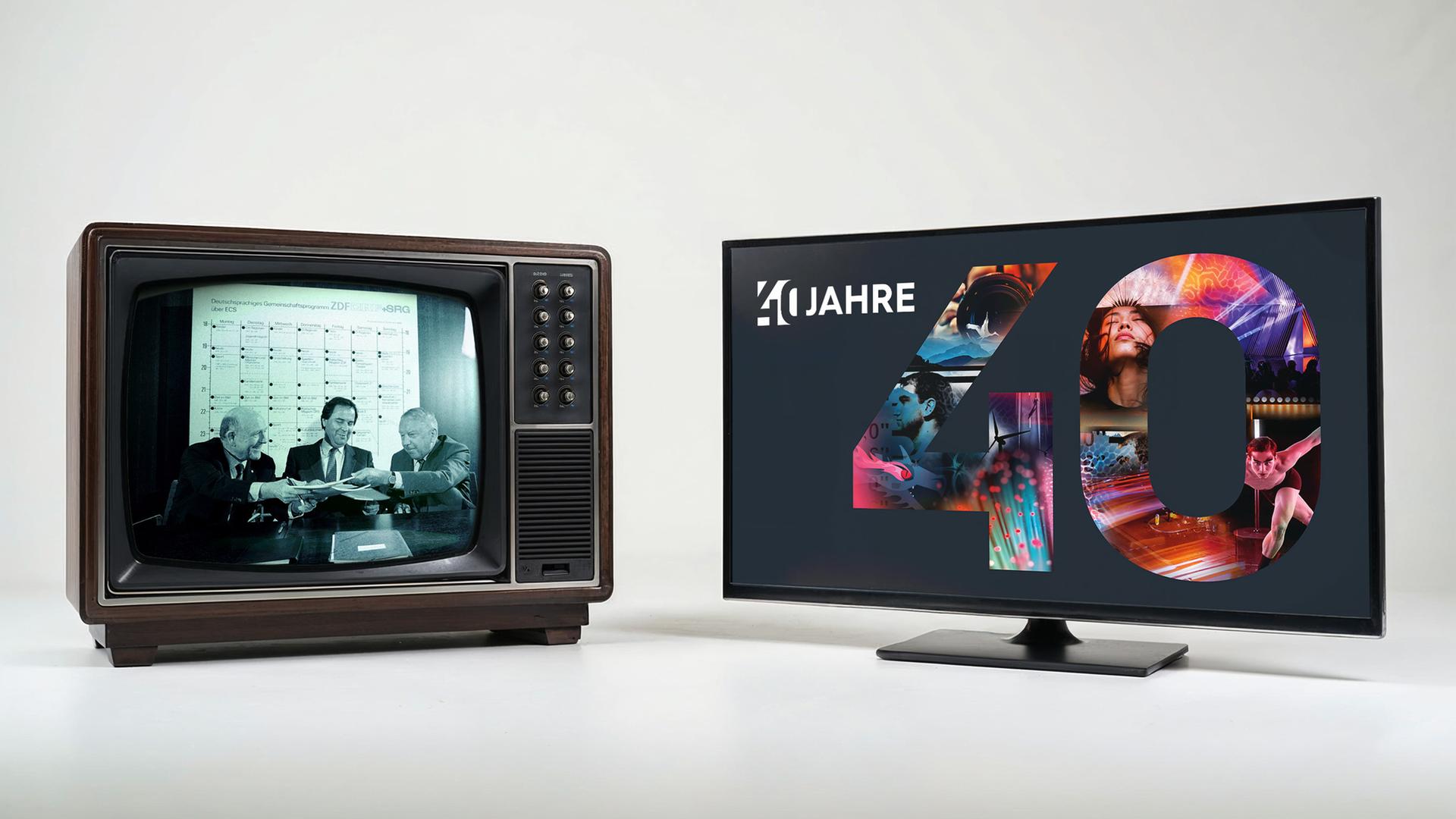 40 Jahre 3sat: Gerd Bacher und Leo Schuermann