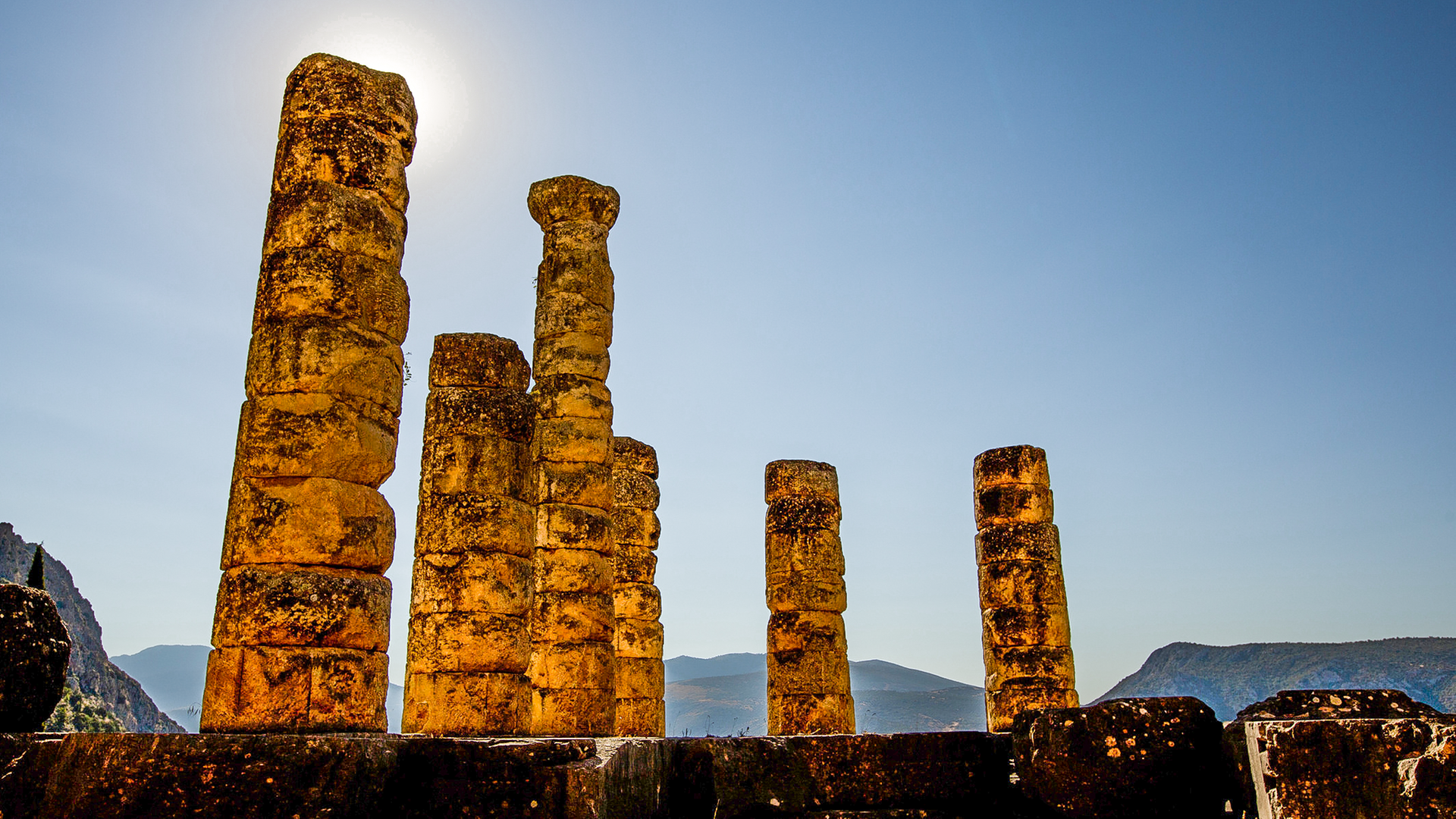 Der Apollotempel von Delphi