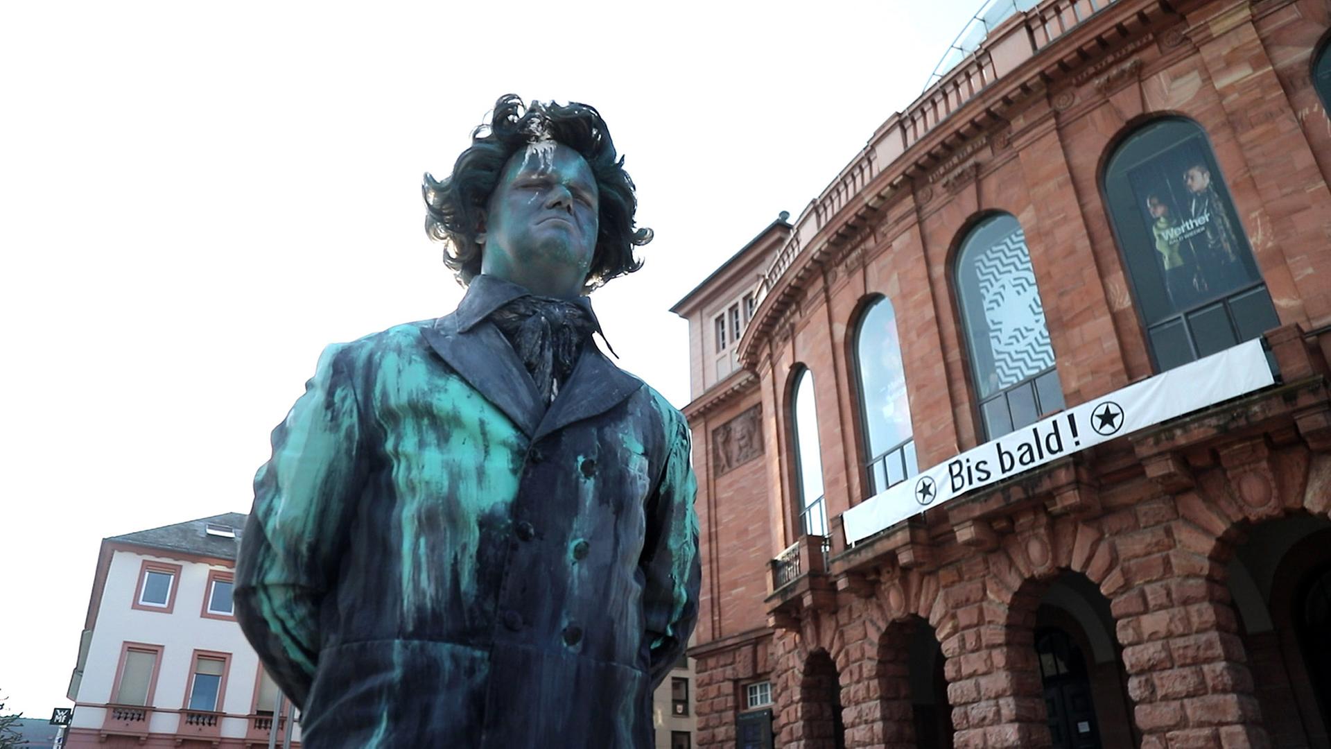 Statue des großen Komponisten Ludwig van Beethovens: Der 250. Geburtstag des großen Komponisten ist Anlass für das spartenübergreifende Projekt des Staatstheaters Mainz.