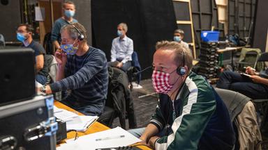 Produktion in Corona-Zeiten: Blick in die Regie von "Beethoven - Ein Geisterspiel"
