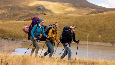 Die Bergfreundinnen unterwegs.