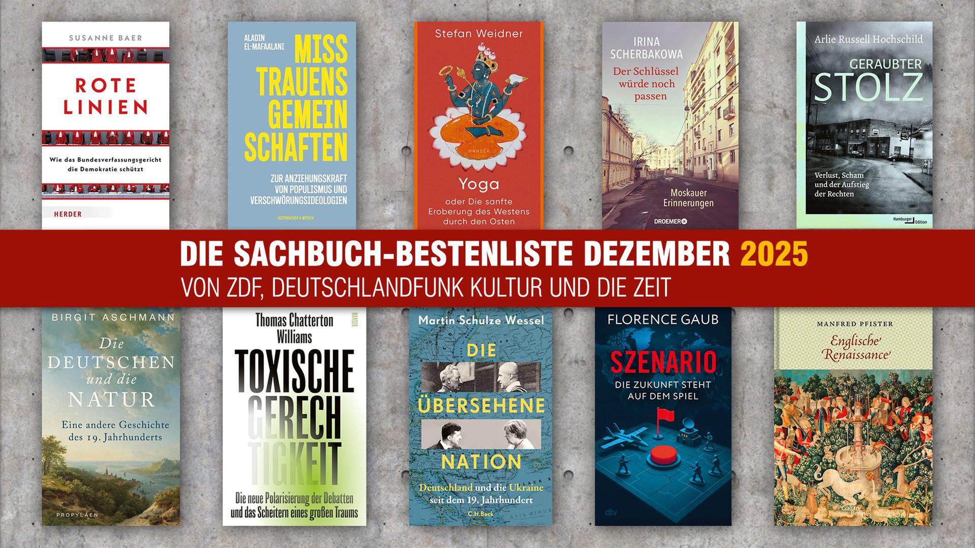 Die Sachbuch-Bestenliste für Dezember 2025