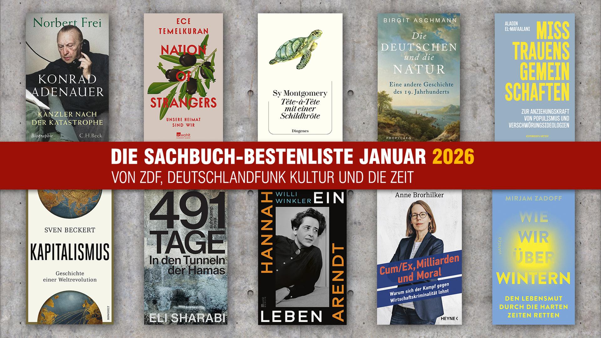 Die Sachbuch-Bestenliste für Januar 2026