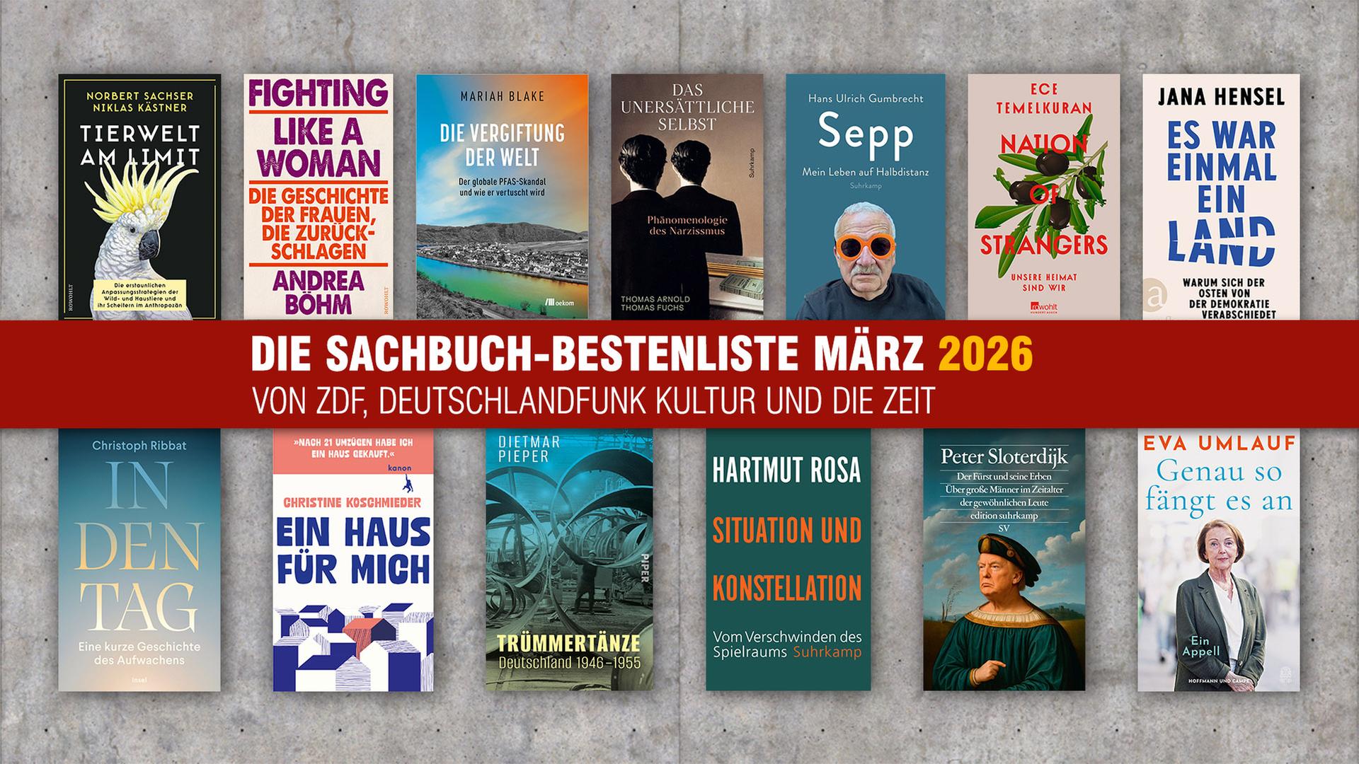 Die Sachbuch-Bestenliste für März 2026