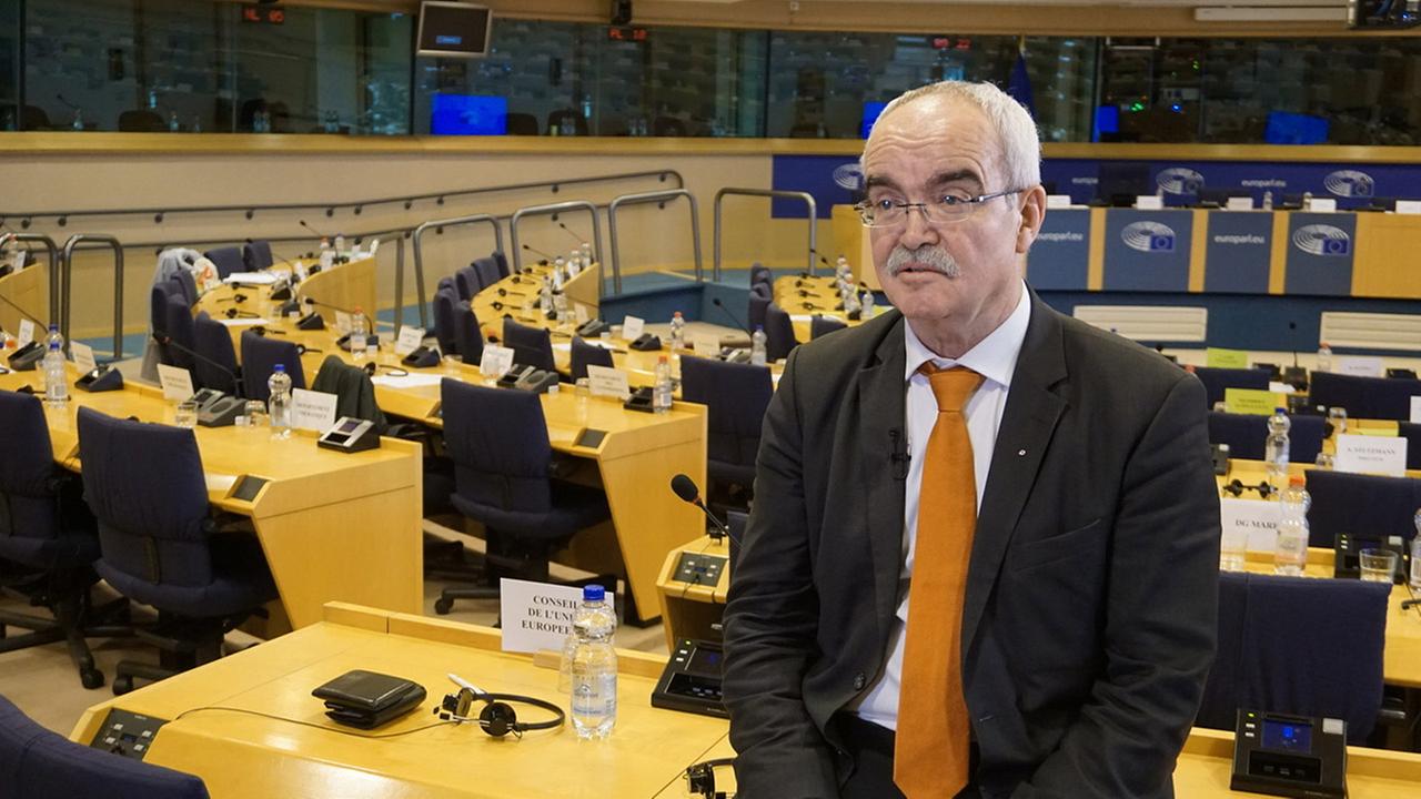 Werner Kuhn im Europäischen Parlament