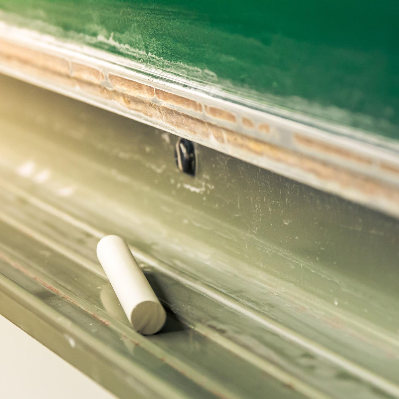 Schultafel und Kreide