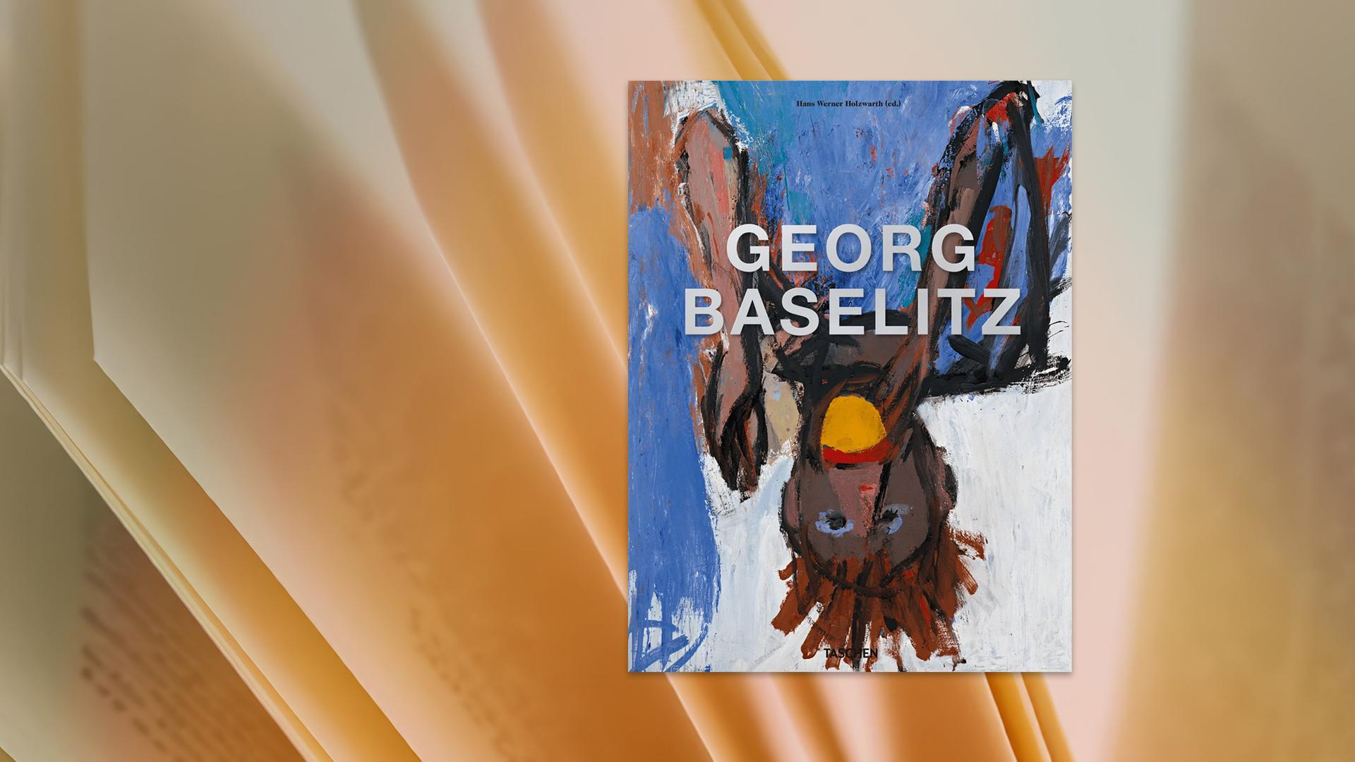 Der Buchumschlag zeigt eine im expressionistischen Stil gemalte, auf dem Kopf stehende Person. Sie trägt einen blauen Pullover.