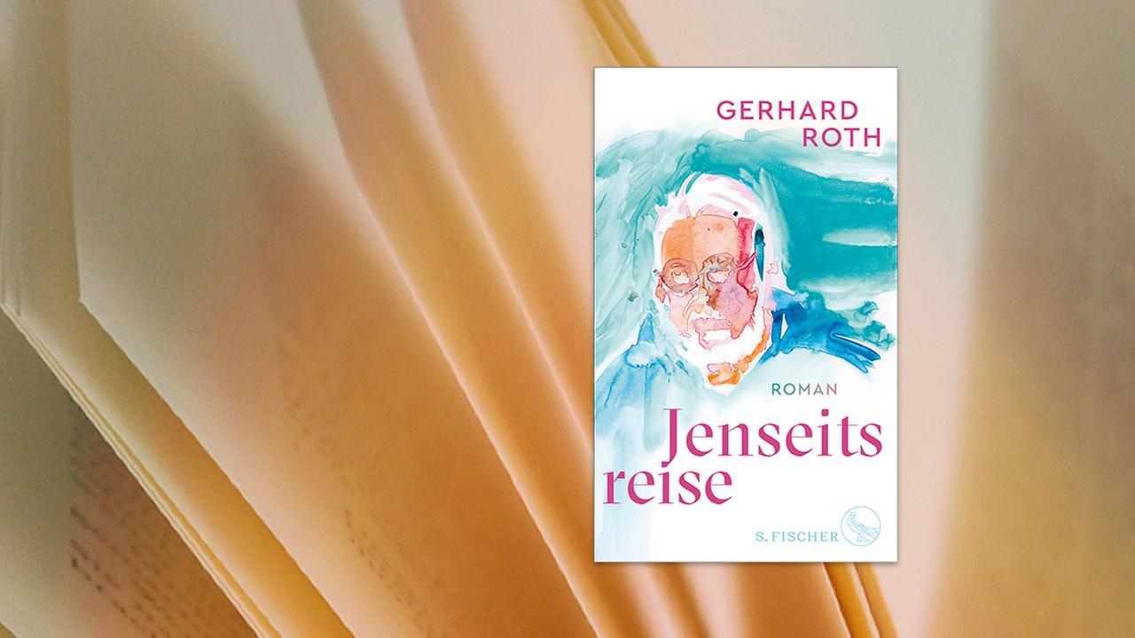 Auf dem Buchcover ist ein gemaltes verwischtes Porträt eines Mannes mit Bart und Brille zu sehen.