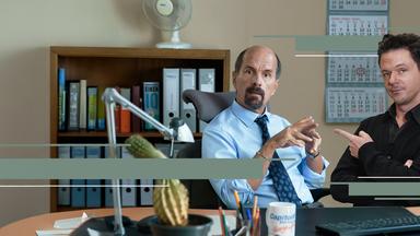 "Stromberg" und Jo Schück