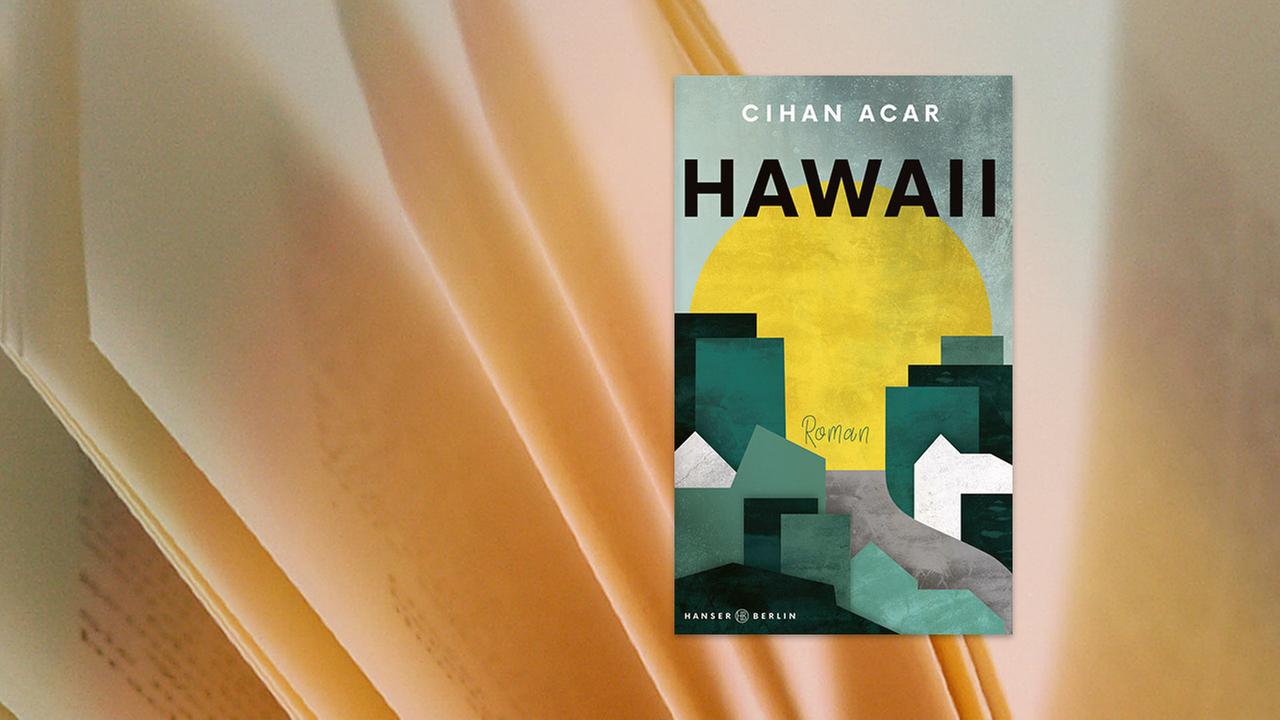 Ein Buchcover auf einem gelb-orangenen Hintergrund