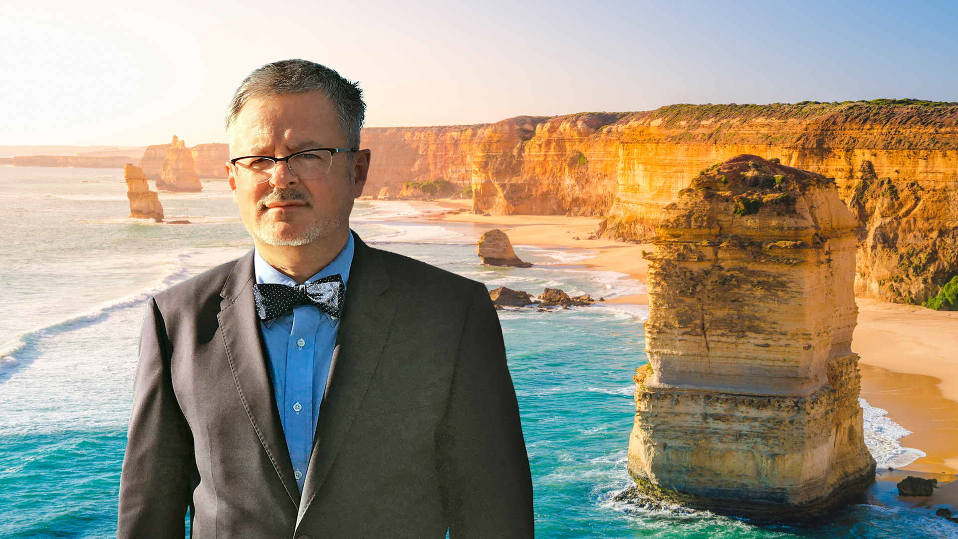 Christopher Clark an der Australischen Küste.