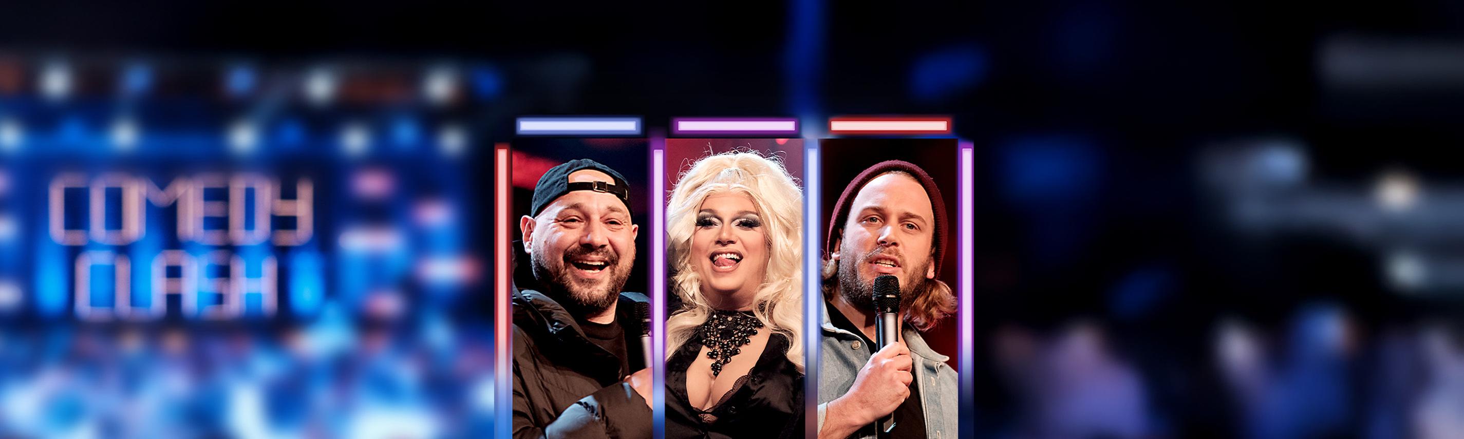 Comedy Clash Sendebereich Hintergrund