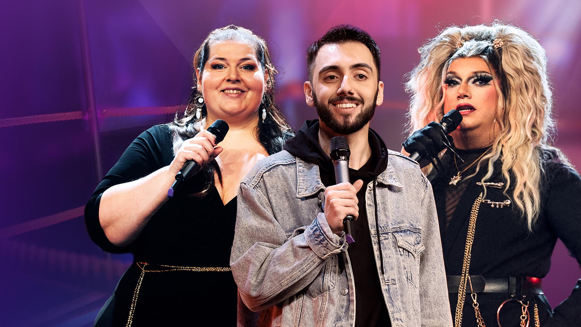 Bildmontage: Best of Comedy Clash mit Timur Turga, Nicole Jäger und Pam Pengco