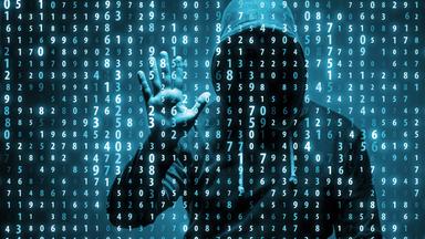 Symbolbild Hacker - Zahlenvorhang