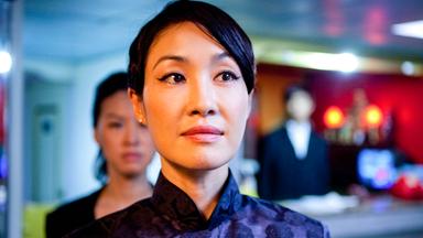 Nahaufnahme einer Asiatin.