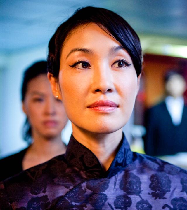 Nahaufnahme einer Asiatin.