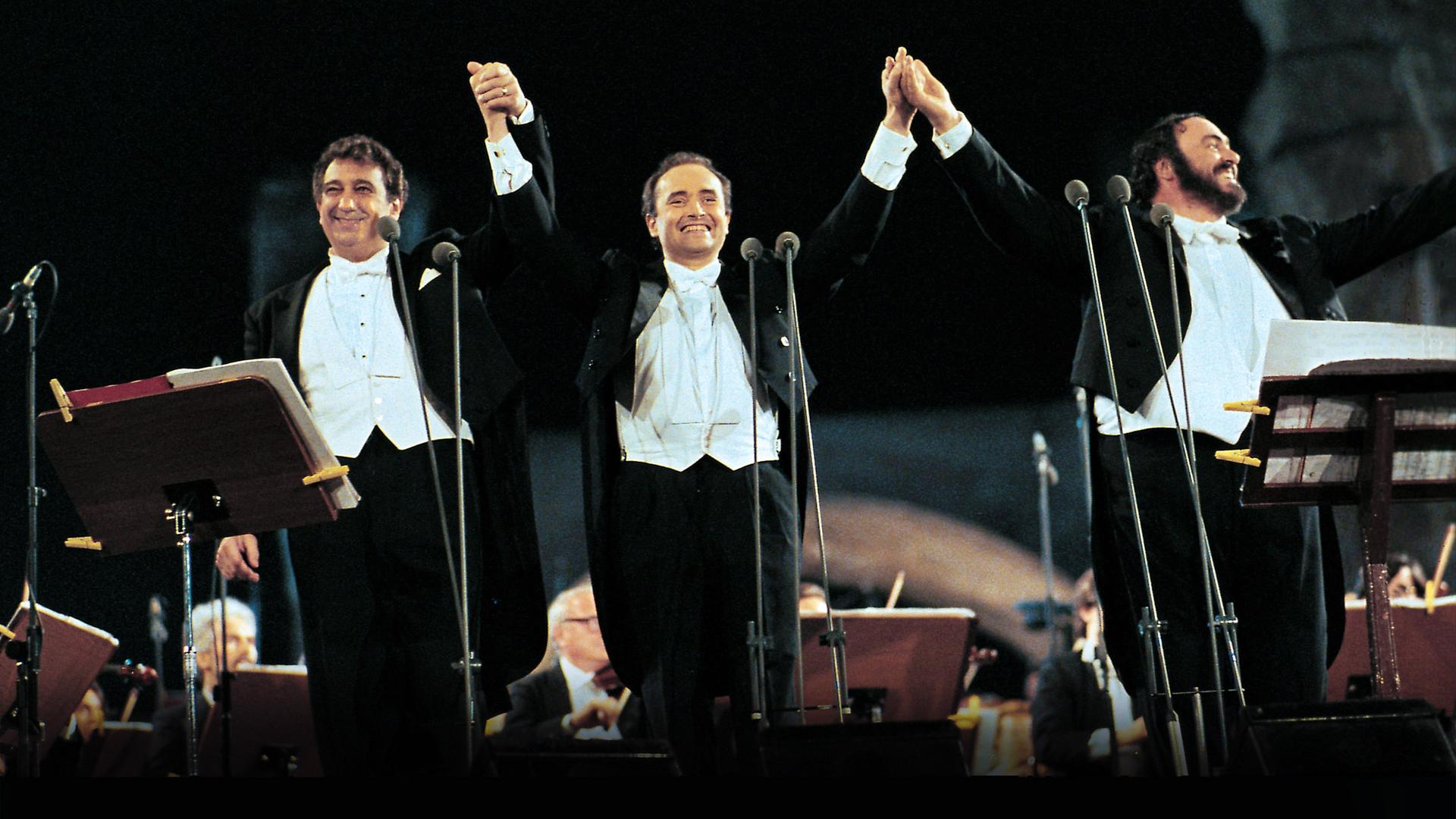 Plácido Domingo, José Carreras, Luciano Pavarotti.  