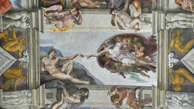 Die Erschaffung Adams in der Sixtinischen Kapelle